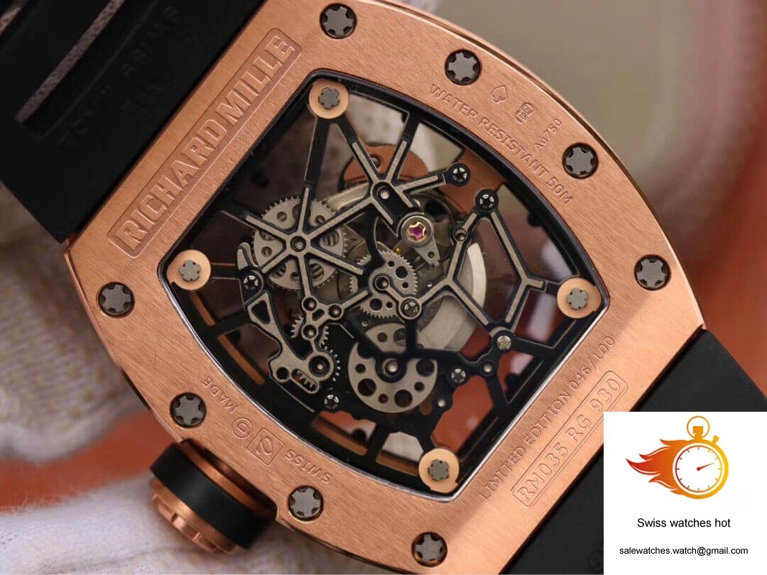 Richard Mille RM035 Americas KV Factory Rose Gold Black Strap 7 Richard Mille RM035 Americas KV Factory Rose Gold Black Strap 7