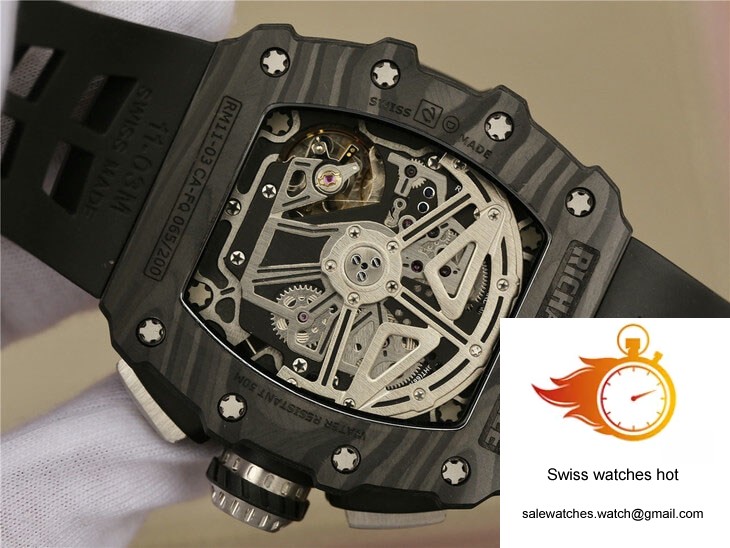 Richard Mille RM11-03 KV Factory Black Carbon Fiber Case 7 Richard Mille RM11-03 KV Factory Black Carbon Fiber Case 7