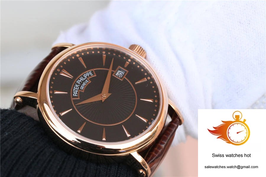 Patek Philippe Calatrava ZF Factory Rose Gold Black Dial 7 Patek Philippe Calatrava ZF Factory Rose Gold Black Dial 7