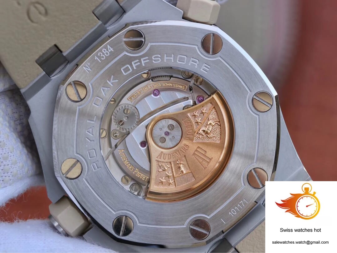 Audemars Piguet Royal Oak Offshore 15710ST.OO.A085CA.01 JF Factory Beige Dial 7 Audemars Piguet Royal Oak Offshore 15710ST.OO.A085CA.01 JF Factory Beige Dial 7