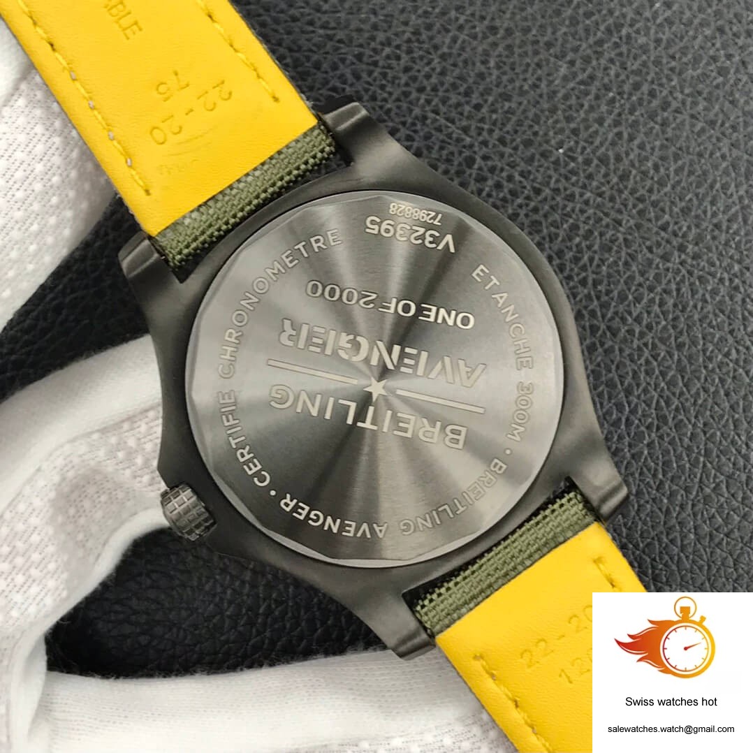 Breitling Avenger Automatic GMT 45 Night Mission V323952A1L1X1 GF Factory Green Dial 7 Breitling Avenger Automatic GMT 45 Night Mission V323952A1L1X1 GF Factory Green Dial 7