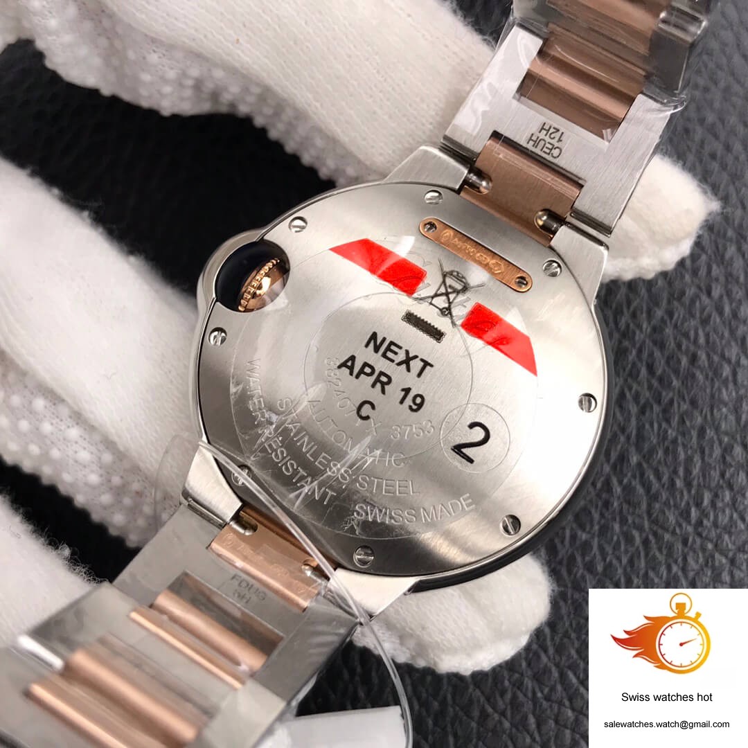 Ballon Bleu De Cartier Ladies 28MM V6 Factory V8 Rose Gold Bezel 7 Ballon Bleu De Cartier Ladies 28MM V6 Factory V8 Rose Gold Bezel 7