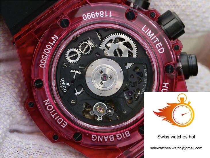 Hublot Big Bang 411.JX.4802.RT Red Case Black Strap 7 Hublot Big Bang 411.JX.4802.RT Red Case Black Strap 7