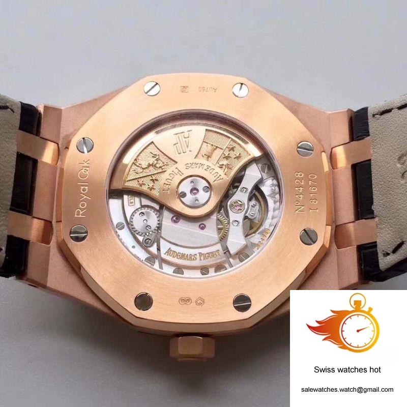 Audemars Piguet Royal Oak 15400 JF Factory Leather Strap Black Dial 7 Audemars Piguet Royal Oak 15400 JF Factory Leather Strap Black Dial 7