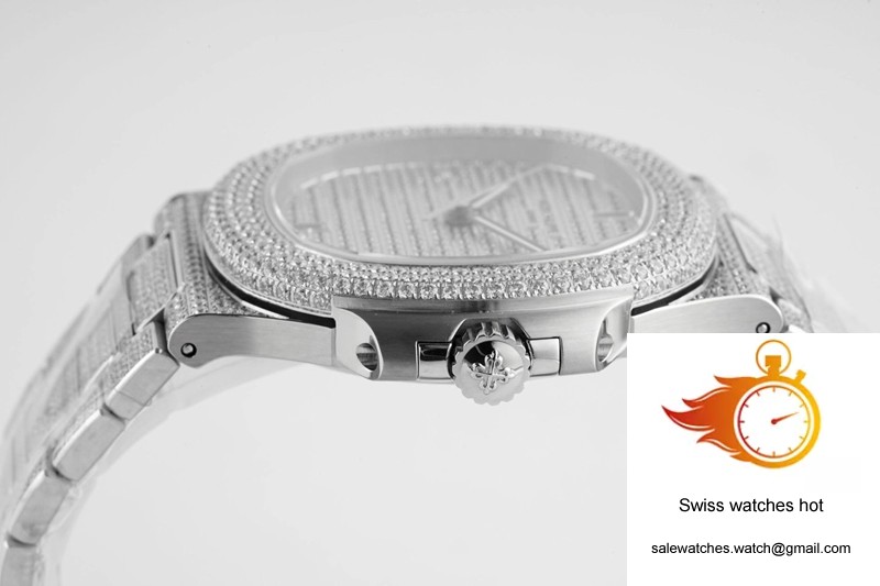 Patek Philippe Nautilus 5719/10G-010 PPF Factory V4 Silver Diamond 7 Patek Philippe Nautilus 5719/10G-010 PPF Factory V4 Silver Diamond 7