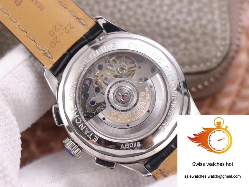 Breitling PREMIER B01 Chronograph AB0118221G1P1 GF Factory Silver Dial 7 Breitling PREMIER B01 Chronograph AB0118221G1P1 GF Factory Silver Dial 7