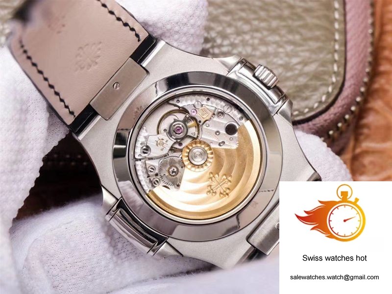 PF Factory Patek Philippe Nautilus 5726/1A-014 Moonphase Black Leather Strap 7 PF Factory Patek Philippe Nautilus 5726/1A-014 Moonphase Black Leather Strap 7