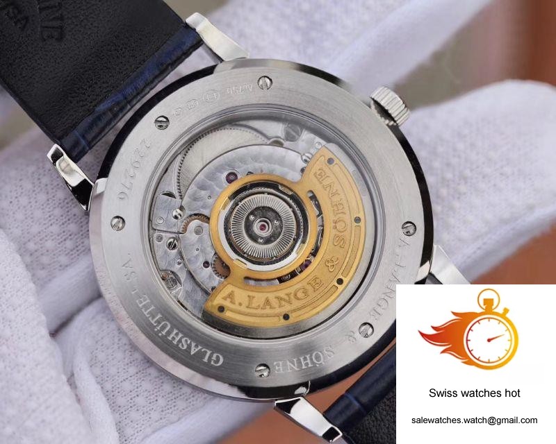 A. Lange & Sohne Saxonia Thin Gold-flux-coated Dial In Copper-blue 205.086 SV Factory 7 A. Lange & Sohne Saxonia Thin Gold-flux-coated Dial In Copper-blue 205.086 SV Factory 7