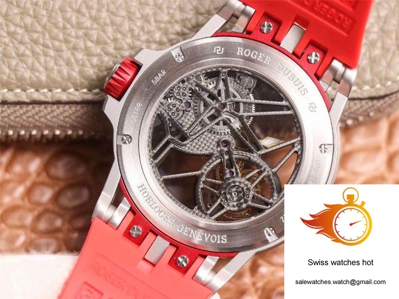 JB Factory Roger Dubuis Excalibur Spider Carbon Skeleton Flying Tourbillon RDDBEX0572 Transparent Version 7 JB Factory Roger Dubuis Excalibur Spider Carbon Skeleton Flying Tourbillon RDDBEX0572 Transparent Version 7