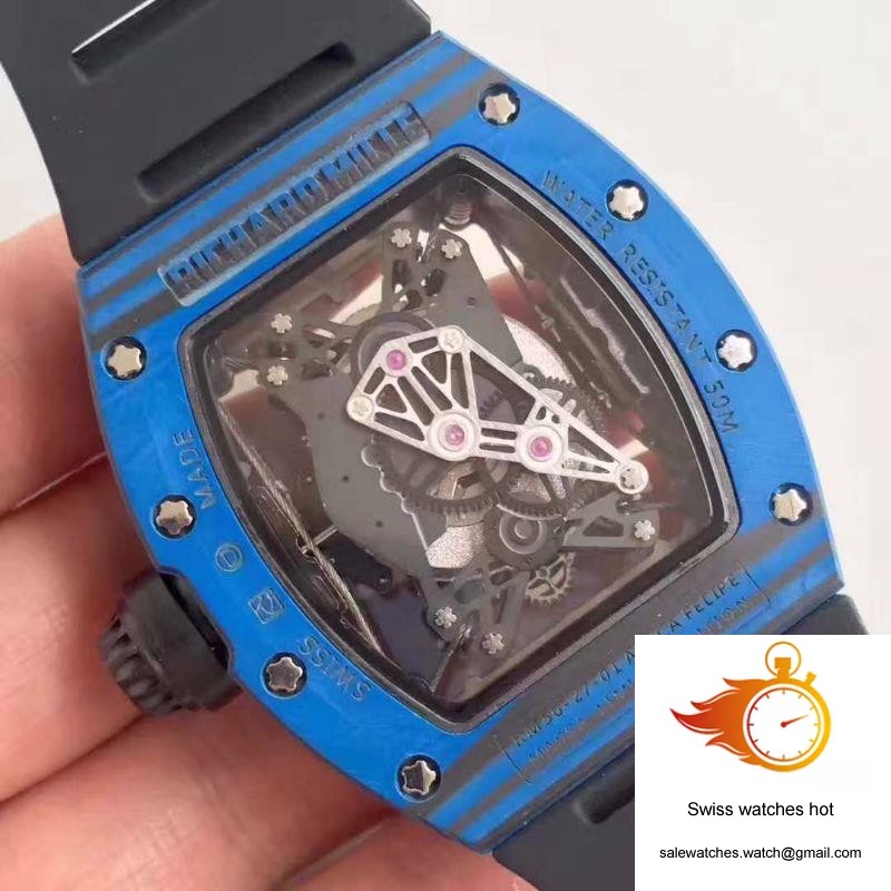 Richard Mille RM50-27-01 NTPT Blue Forged Carbon Skeleton Dial 7 Richard Mille RM50-27-01 NTPT Blue Forged Carbon Skeleton Dial 7