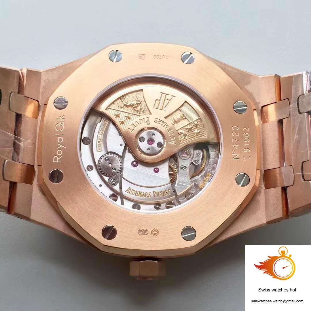 Audemars Piguet Royal Oak 15450 Rose Gold JF Factory V5 Silver Dial 7 Audemars Piguet Royal Oak 15450 Rose Gold JF Factory V5 Silver Dial 7