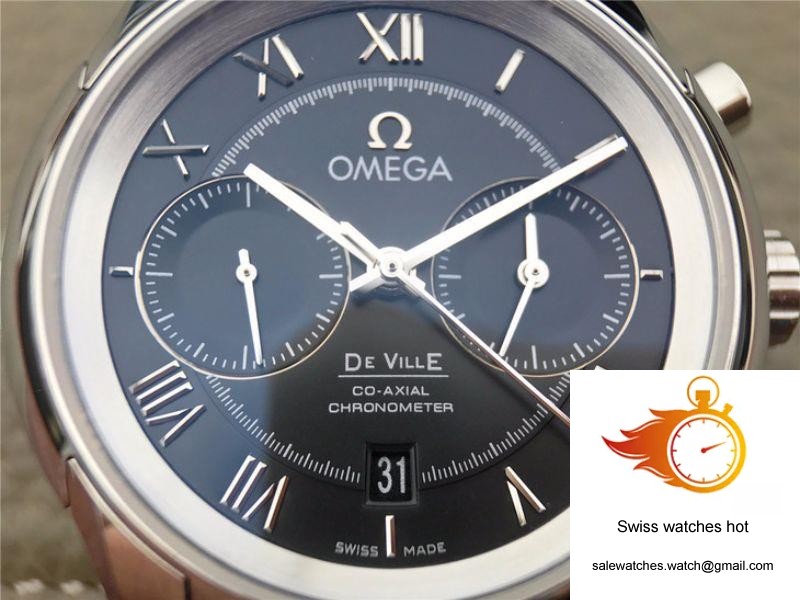 Omega De Ville Chronograph 42MM 431.10.42.51.01.001 OM Factory Black Dial 7 Omega De Ville Chronograph 42MM 431.10.42.51.01.001 OM Factory Black Dial 7