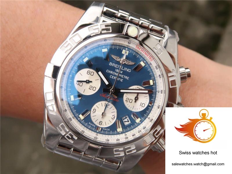 Breitling Chronomat 44MM AB011012/C788/435X/A20BA.1 GF Factory Blue Dial 7 Breitling Chronomat 44MM AB011012/C788/435X/A20BA.1 GF Factory Blue Dial 7