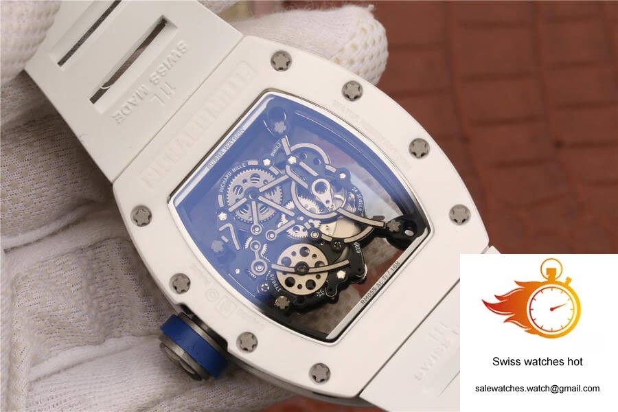 Richard Mille RM055 KV Factory White Ceramic Case 7 Richard Mille RM055 KV Factory White Ceramic Case 7
