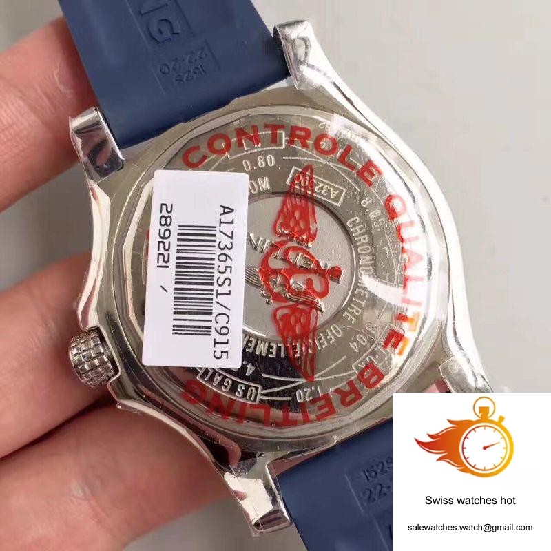 Breitling Avenger II GMT A3239011/BC35/170A GF Factory Blue Dial 7 Breitling Avenger II GMT A3239011/BC35/170A GF Factory Blue Dial 7