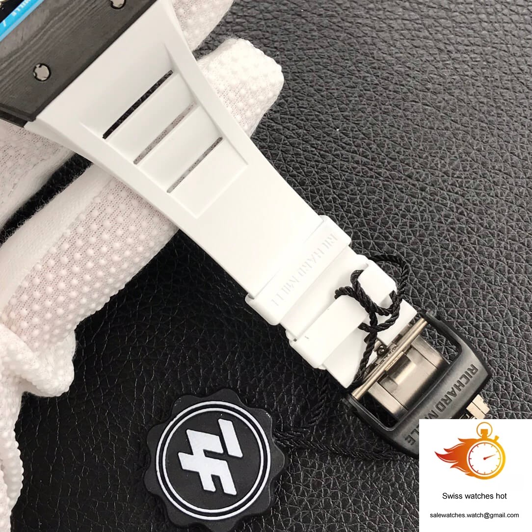 Richard Mille RM055 ZF Factory White Rubber Strap 8 Richard Mille RM055 ZF Factory White Rubber Strap 8
