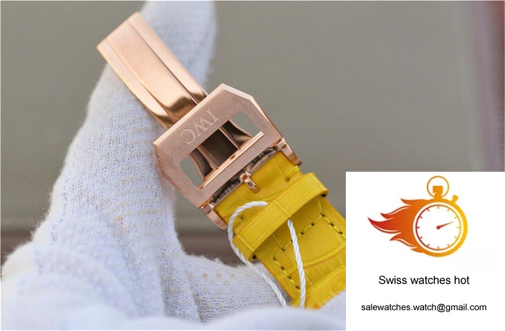 IWC Portuguese ZF Factory Yellow Cowhide Strap 8 IWC Portuguese ZF Factory Yellow Cowhide Strap 8