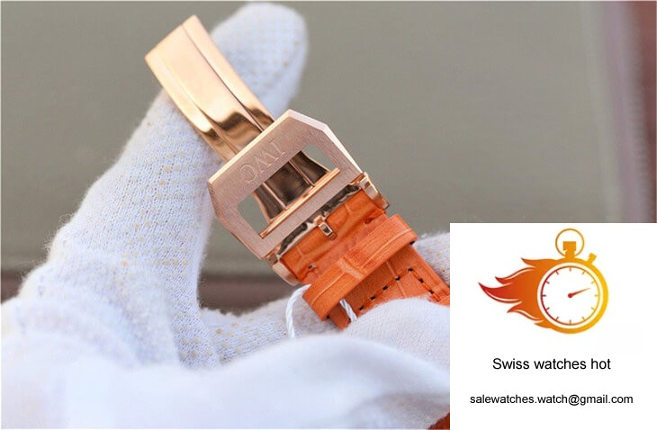 IWC Portuguese ZF Factory Orange Cowhide Strap 8 IWC Portuguese ZF Factory Orange Cowhide Strap 8