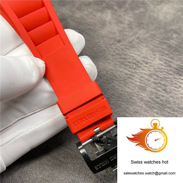 Richard Mille RM35-02 KV Factory Carbon Fiber Red Rubber Strap 8 Richard Mille RM35-02 KV Factory Carbon Fiber Red Rubber Strap 8