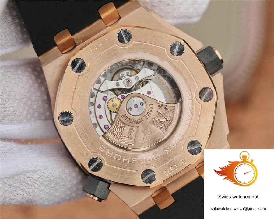 Audemars Piguet Royal Oak Offshore 15710 JF Factory V8 Rose Gold Black Dial 8 Audemars Piguet Royal Oak Offshore 15710 JF Factory V8 Rose Gold Black Dial 8