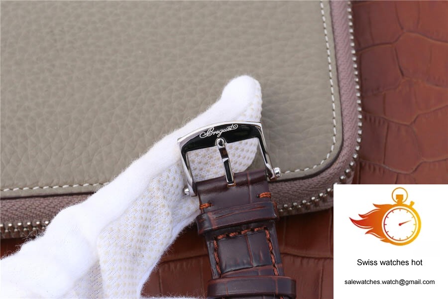 Breguet Marine 5817ST/12/5V8 White Dial Cowhide Strap 8 Breguet Marine 5817ST/12/5V8 White Dial Cowhide Strap 8