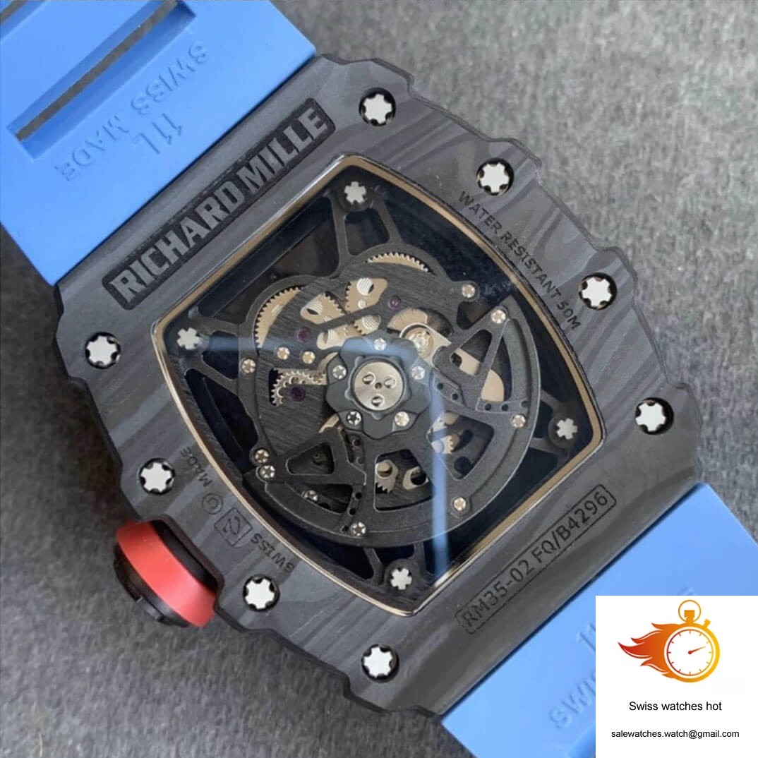 Richard Mille RM35-02 KV Factory V3 Carbon Fiber Shell Hollow Dial 8 Richard Mille RM35-02 KV Factory V3 Carbon Fiber Shell Hollow Dial 8