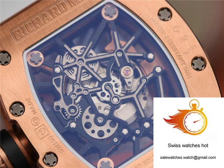 Richard Mille RM035 Americas KV Factory Rose Gold White Strap 8 Richard Mille RM035 Americas KV Factory Rose Gold White Strap 8