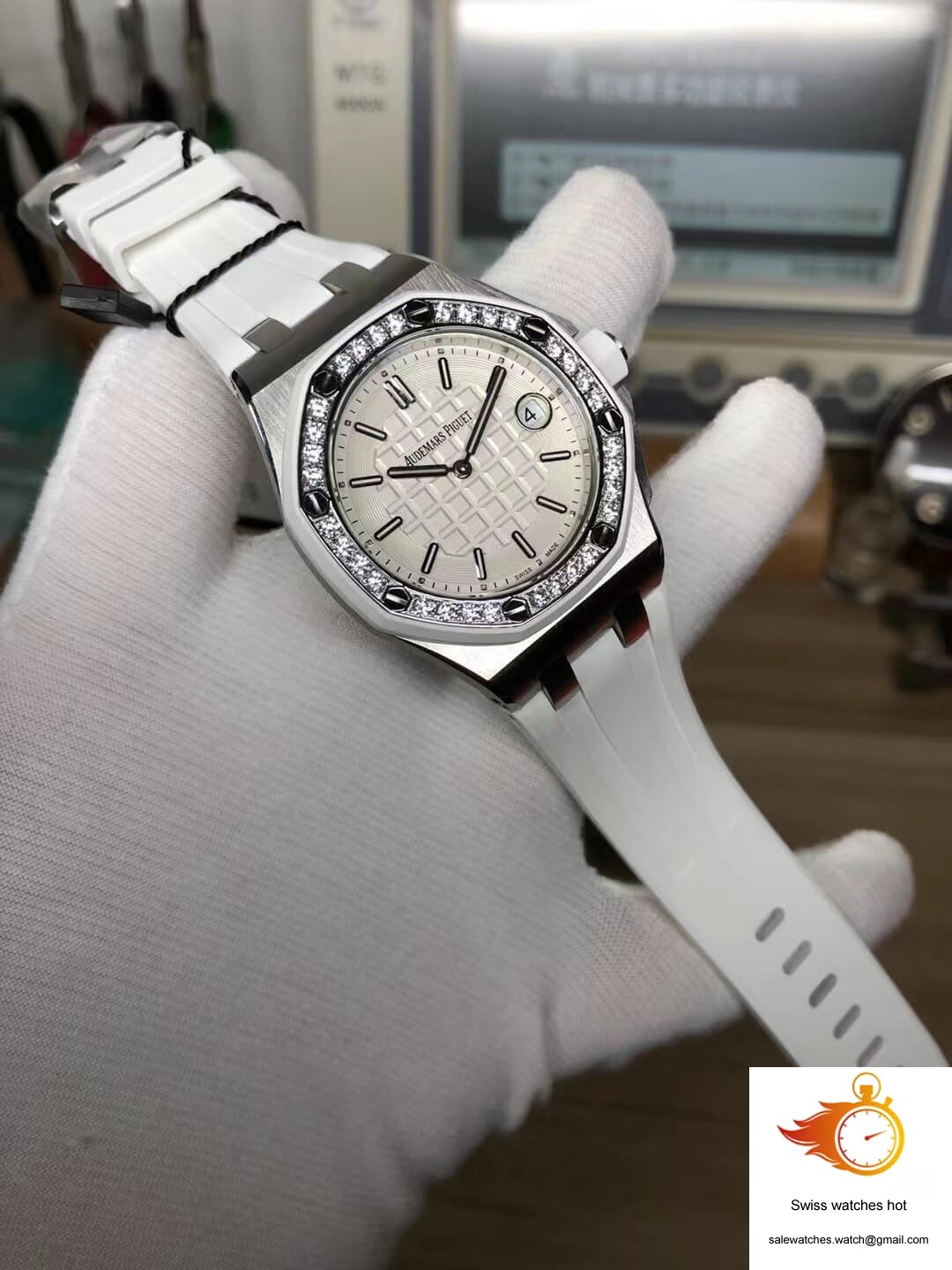 Audemars Piguet Royal Oak Offshore 67540SK.ZZ.A010CA.01 White Dial 8 Audemars Piguet Royal Oak Offshore 67540SK.ZZ.A010CA.01 White Dial 8