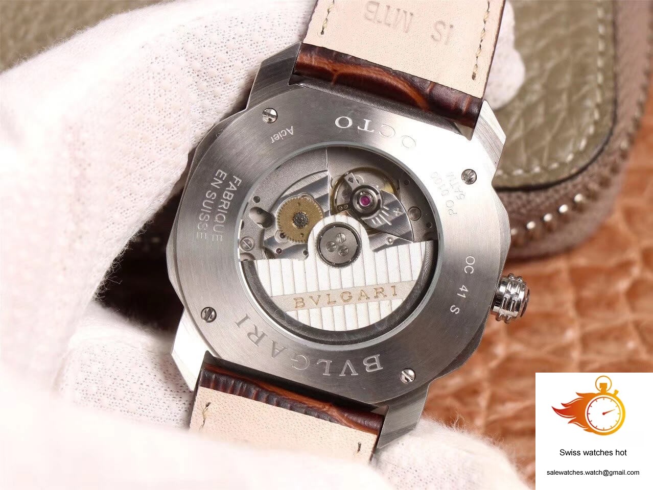 Bvlgari Octo 102705 BV Factory Reddish Brown Dial 8 Bvlgari Octo 102705 BV Factory Reddish Brown Dial 8