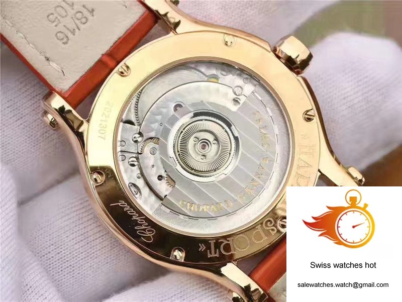 Chopard Happy Sport 274808 Rose Gold Diamonds YF Factory White Dial 8 Chopard Happy Sport 274808 Rose Gold Diamonds YF Factory White Dial 8
