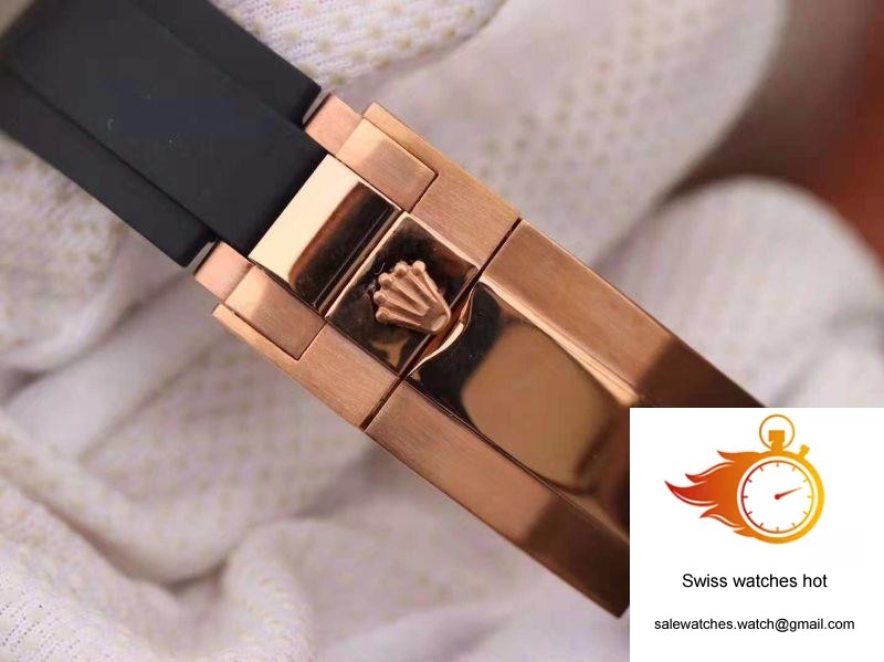 Rolex Yacht Master 116695SATS 40MM Noob Factory 18K Rose Gold Wrapped Black Dial 8 Rolex Yacht Master 116695SATS 40MM Noob Factory 18K Rose Gold Wrapped Black Dial 8