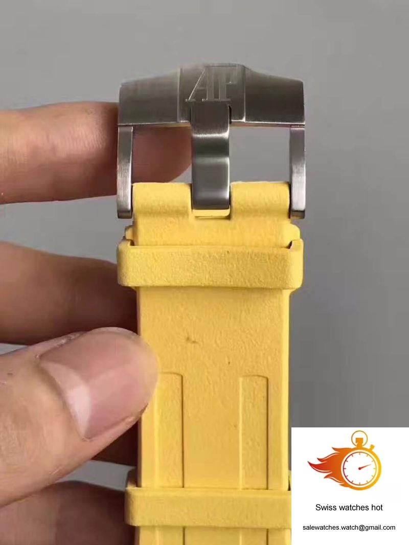 Audemars Piguet Royal Oak Offshore Diver Chronograph 26703ST.OO.A051CA.01 JF Factory Yellow Dial 8 Audemars Piguet Royal Oak Offshore Diver Chronograph 26703ST.OO.A051CA.01 JF Factory Yellow Dial 8