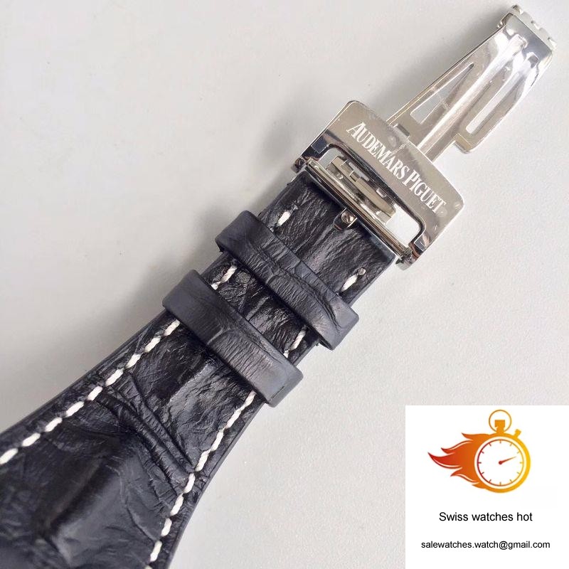 Audemars Piguet Royal Oak Offshore Panda 26170ST.OO.D101CR.02 Black Leather Strap JF Factory V2 White Dial 8 Audemars Piguet Royal Oak Offshore Panda 26170ST.OO.D101CR.02 Black Leather Strap JF Factory V2 White Dial 8