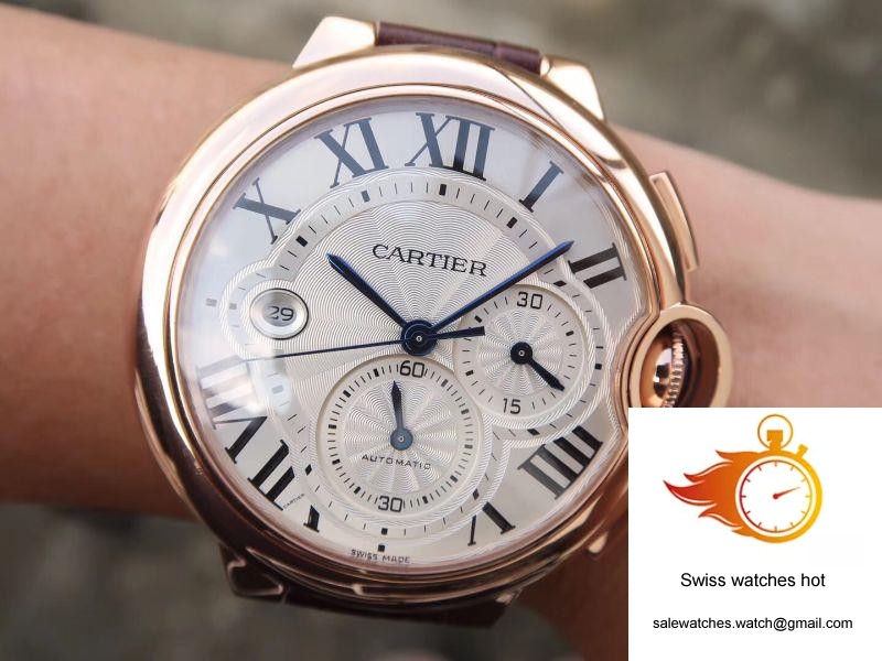 Cartier Ballon Bleu Chronograph W6920074 ZF Factory Silver Dial 8 Cartier Ballon Bleu Chronograph W6920074 ZF Factory Silver Dial 8