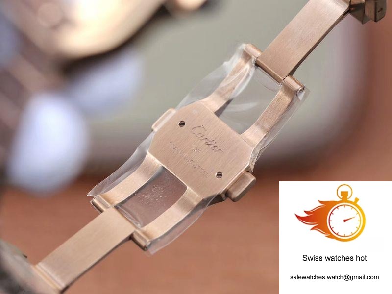 Cartier De Santos 40mm BV Factory 18K Rose Gold Case White Dial 8 Cartier De Santos 40mm BV Factory 18K Rose Gold Case White Dial 8