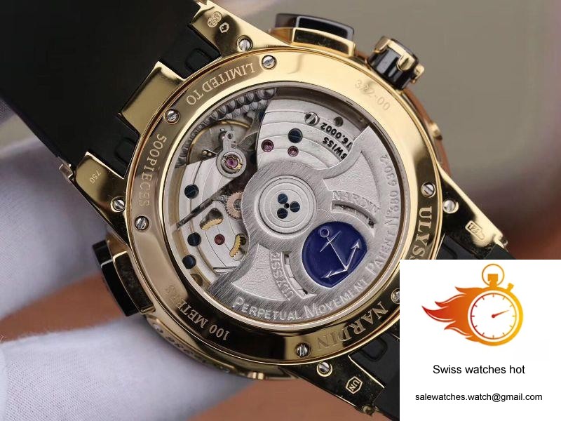 Ulysse Nardin El Toro 322-00-3 18K Yellow Gold Black Dial 8 Ulysse Nardin El Toro 322-00-3 18K Yellow Gold Black Dial 8