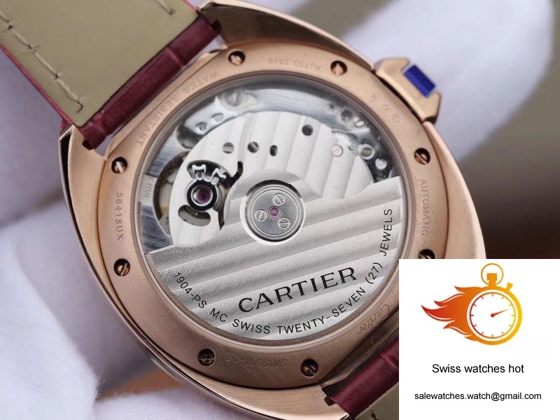 Cle De Cartier Automatic 35mm WJCL0032 18K Rose Gold Silver-gray Dial 8 Cle De Cartier Automatic 35mm WJCL0032 18K Rose Gold Silver-gray Dial 8