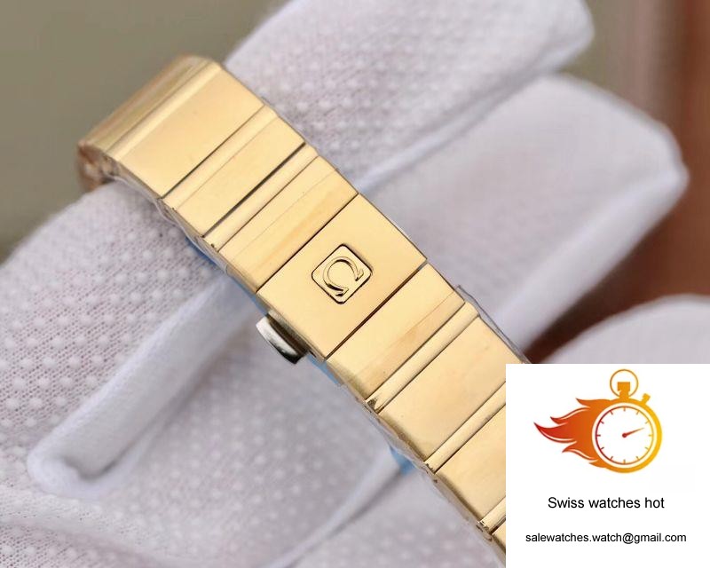 Omega Constellation Ladies 27MM TW Factory 18K Yellow Gold Textured Diamond Dial 8 Omega Constellation Ladies 27MM TW Factory 18K Yellow Gold Textured Diamond Dial 8