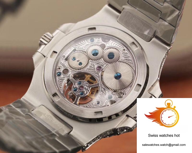 Patek Philippe Nautilus Jumbo 5711 Tourbillon R8 Factory 18K White Gold Diamond Dial 8 Patek Philippe Nautilus Jumbo 5711 Tourbillon R8 Factory 18K White Gold Diamond Dial 8