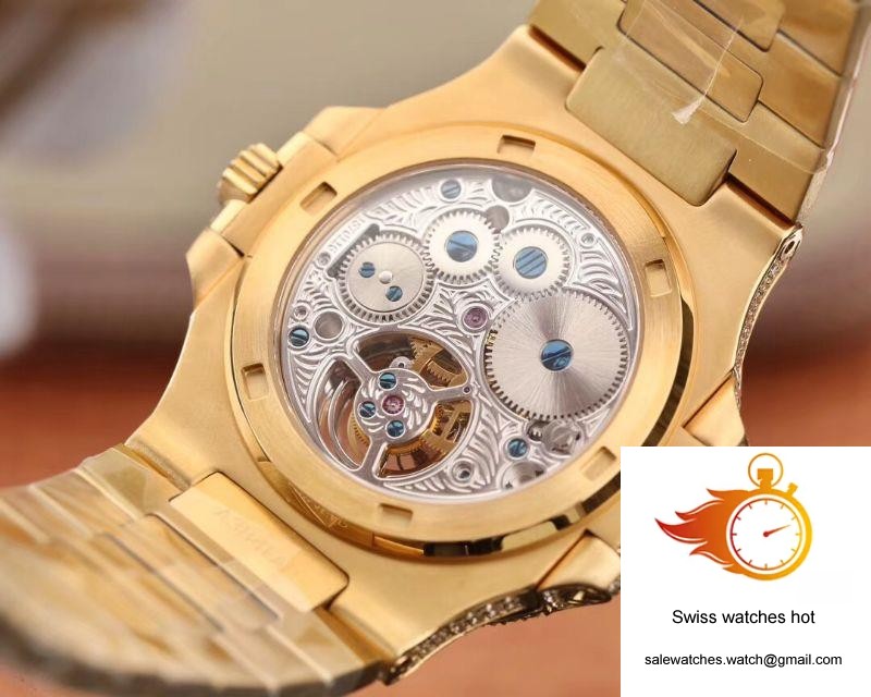 Patek Philippe Nautilus Jumbo 5711 Tourbillon R8 Factory 18K Yellow Gold Diamond Dial 8 Patek Philippe Nautilus Jumbo 5711 Tourbillon R8 Factory 18K Yellow Gold Diamond Dial 8