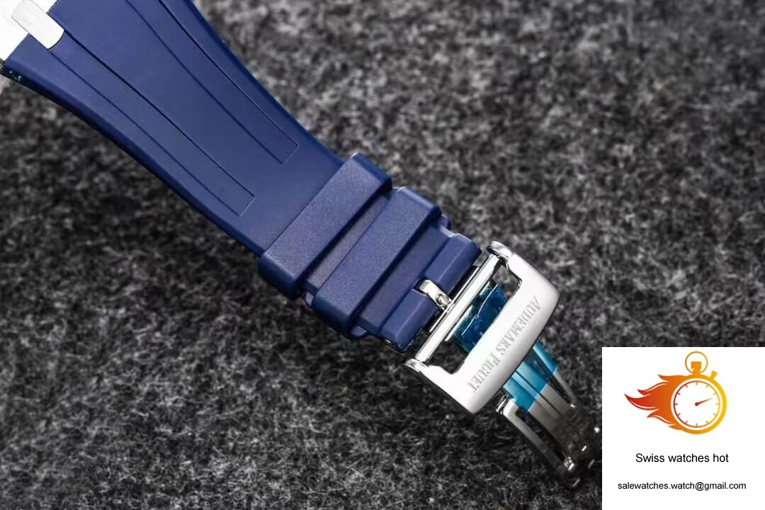 Audemars Piguet Royal Oak Tourbillon R8 Factory V3 Blue Rubber Strap 8 Audemars Piguet Royal Oak Tourbillon R8 Factory V3 Blue Rubber Strap 8