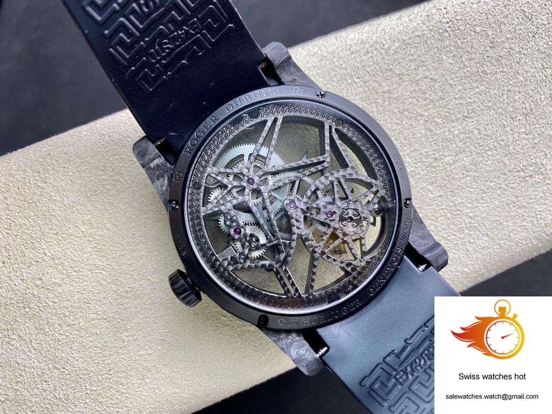Roger Dubuis Excalibur DBEX0577 BBR Factory Tourbillon Carbon Fiber Case 8 Roger Dubuis Excalibur DBEX0577 BBR Factory Tourbillon Carbon Fiber Case 8