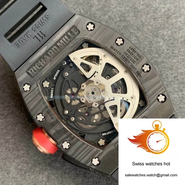 Richard Mille RM-011 KV Factory V2 Forged Carbon Black Case 8 Richard Mille RM-011 KV Factory V2 Forged Carbon Black Case 8
