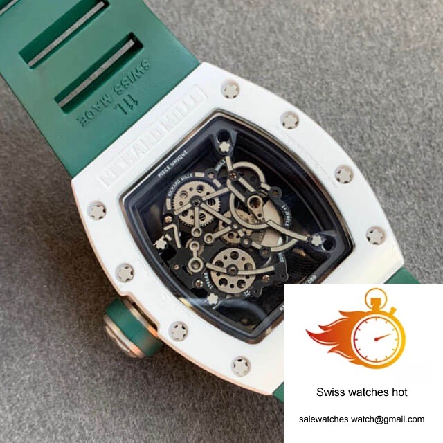 Richard Mille RM055 KV Factory V2 Green Rubber Strap 8 Richard Mille RM055 KV Factory V2 Green Rubber Strap 8