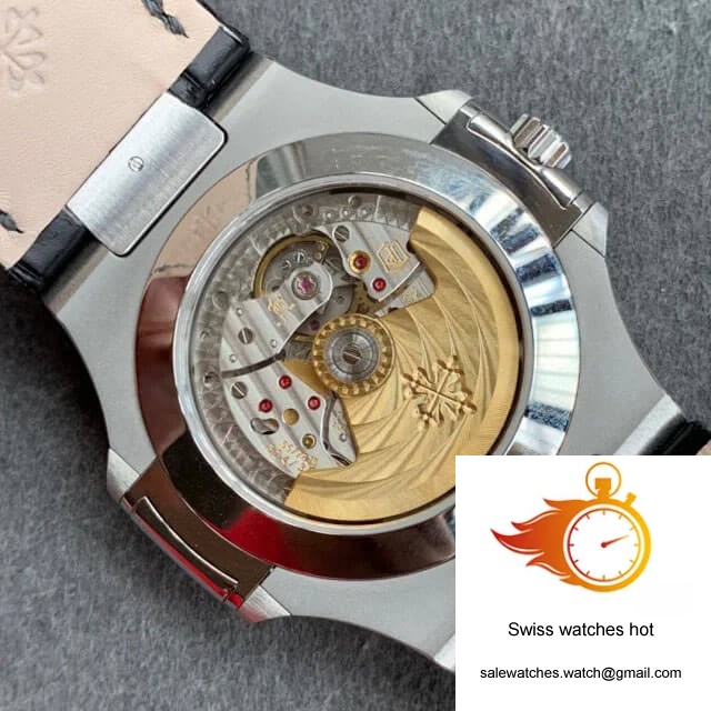 Patek Philippe Nautilus 5726/1A-001 GR Factory Black Leather Strap 8 Patek Philippe Nautilus 5726/1A-001 GR Factory Black Leather Strap 8
