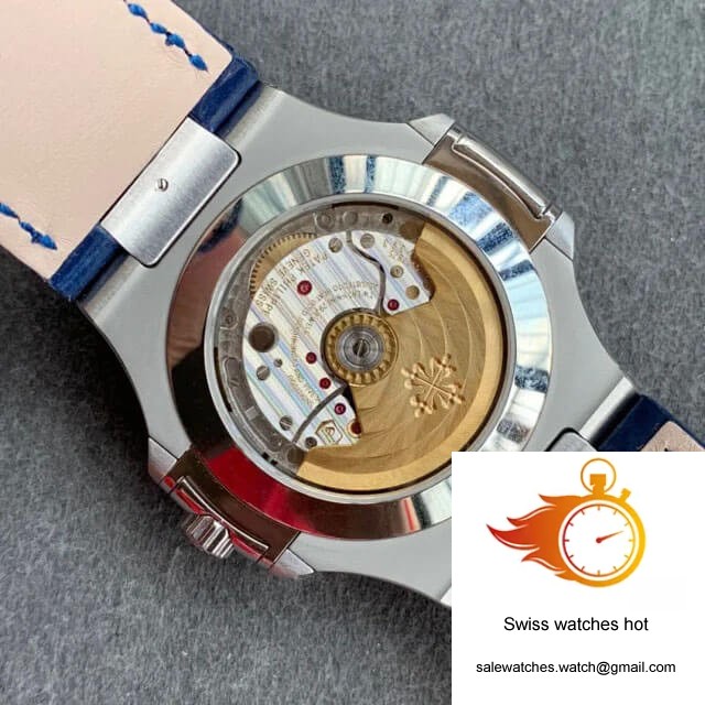 Patek Philippe Nautilus 5726/1A-014 GR Factory Blue Leather Strap 8 Patek Philippe Nautilus 5726/1A-014 GR Factory Blue Leather Strap 8