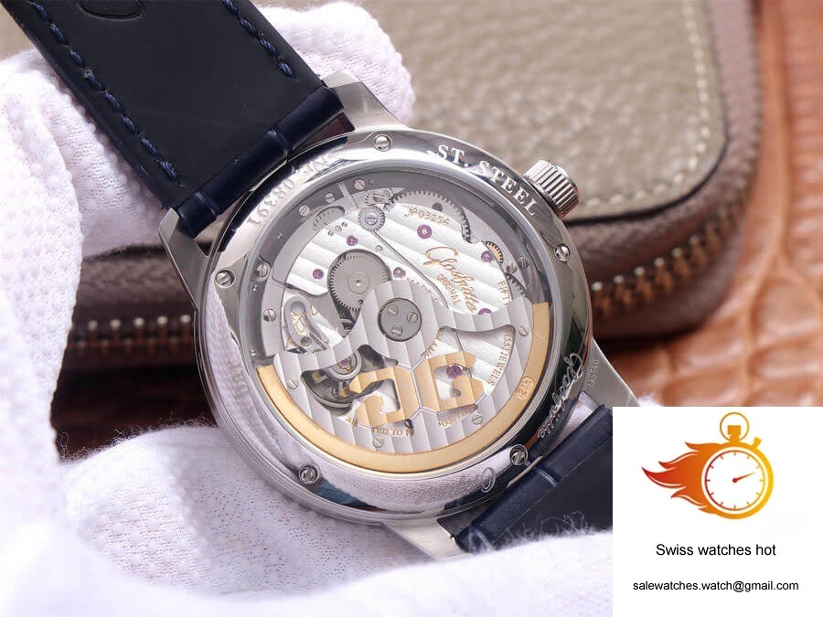 Glashutte Senator Moon Phase 1-36-04 V9 Factory Blue Leather Strap 8 Glashutte Senator Moon Phase 1-36-04 V9 Factory Blue Leather Strap 8