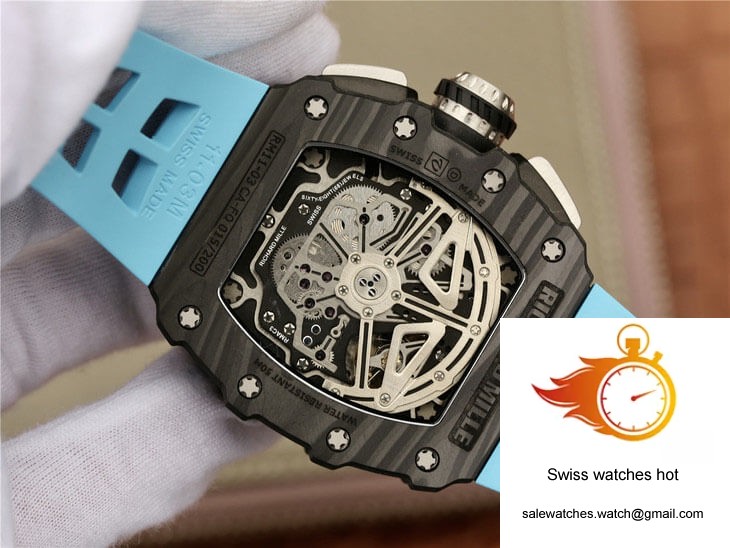 Richard Mille RM11-03 KV Factory Carbon Fiber Blue Strap 8 Richard Mille RM11-03 KV Factory Carbon Fiber Blue Strap 8