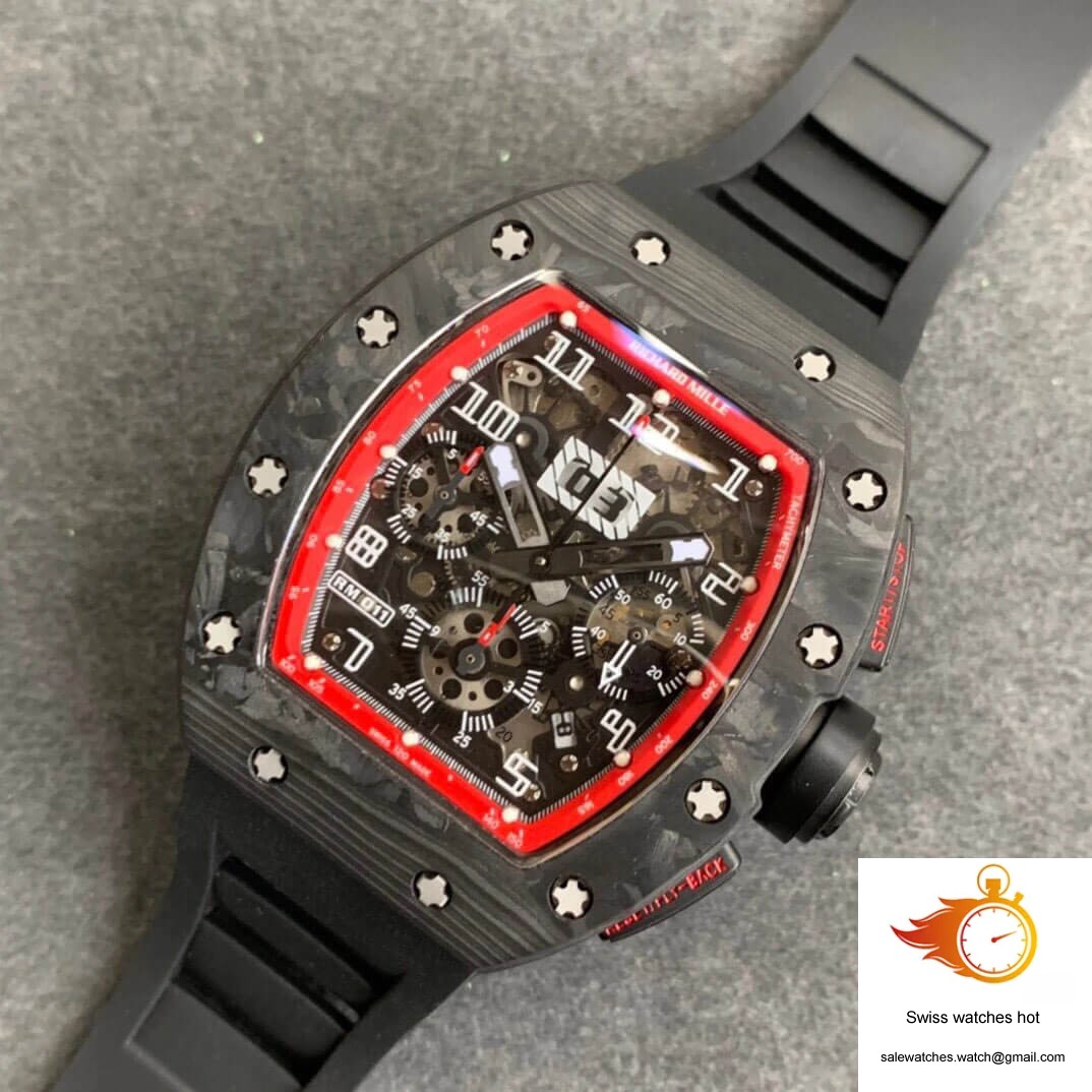Richard Mille RM011 KV Factory Carbon Fiber Skeleton Dial 8 Richard Mille RM011 KV Factory Carbon Fiber Skeleton Dial 8