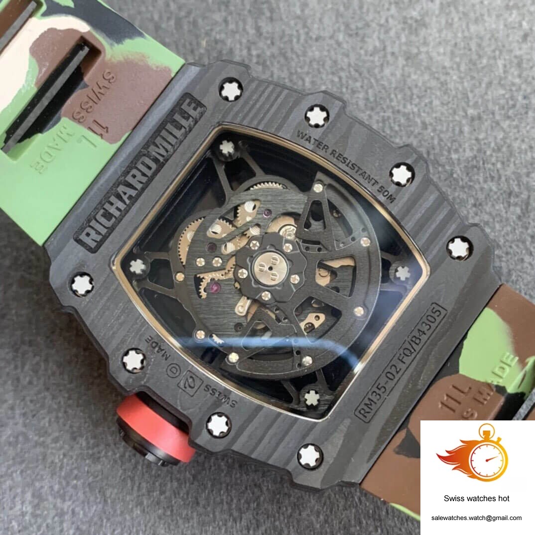 Richard Mille RM35-02 KV Factory V3 Carbon Fiber Camouflage Strap 8 Richard Mille RM35-02 KV Factory V3 Carbon Fiber Camouflage Strap 8